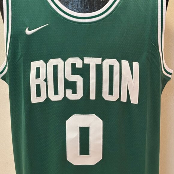 Boston Celtics Jayson Christopher Tatum Jr. # 0 Jersey Green/White , Unisex - Picture 7 of 12